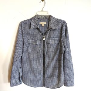 Michael Kors Zip-Up Blouse